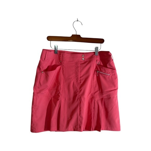 GGBlue Pants - GG Blue Luxe Sport Golf Skort Pink 12 Women Pleated Athletic Activewear